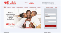 Desktop Screenshot of enzilab.com.br